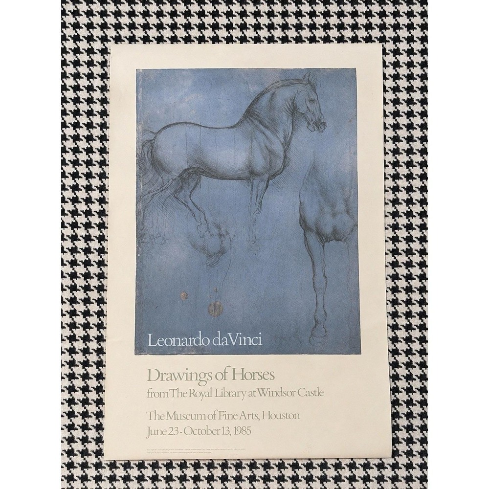 Leonardo da Vinci Horses Poster Museum of Fine Arts Houston Windsor Castle Art